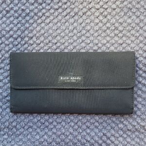 Kate Spade Classic Black Cloth Wallet